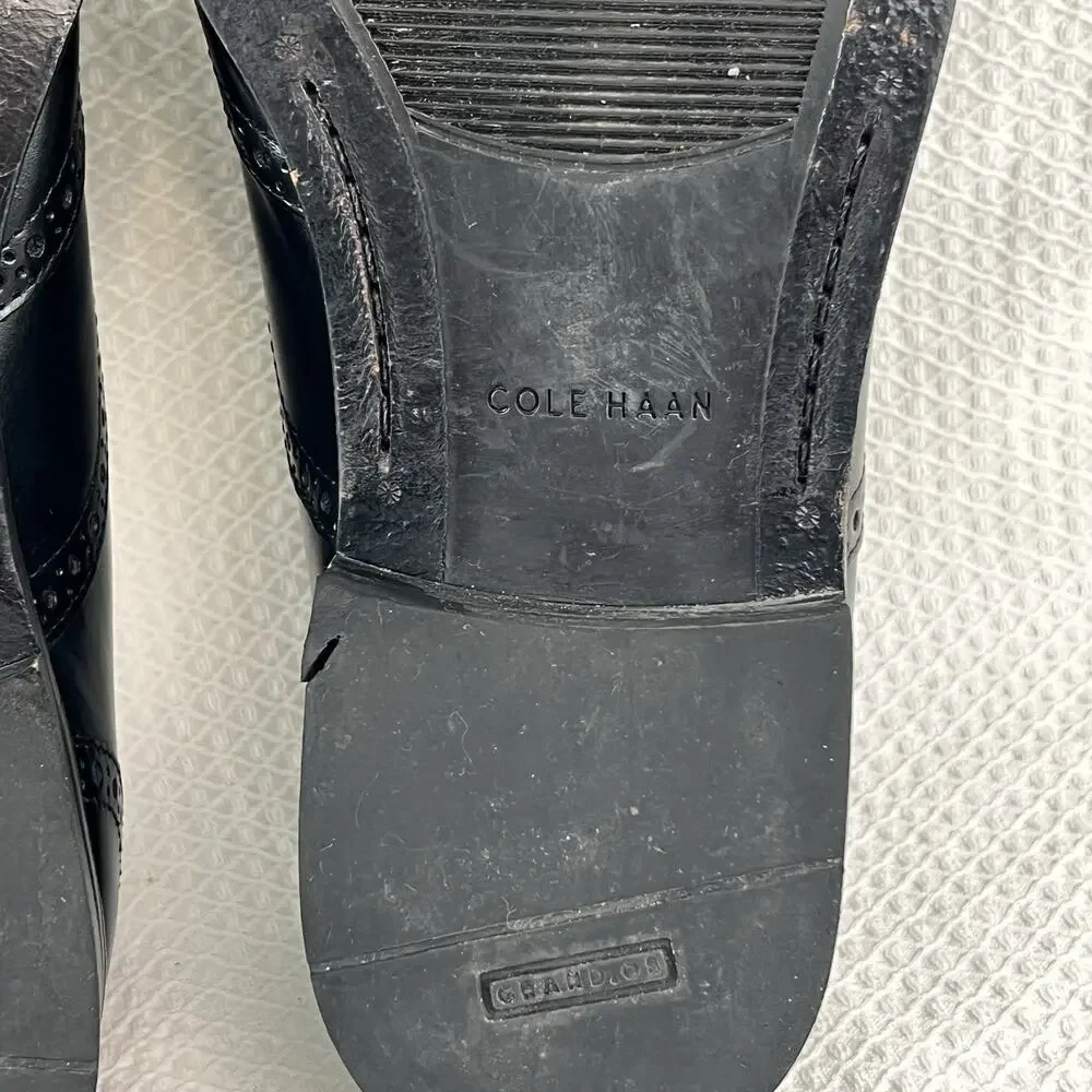 Cole Haan Grand.ØS Wingtip Oxford Dress Shoes Black Leather Men’s 10M